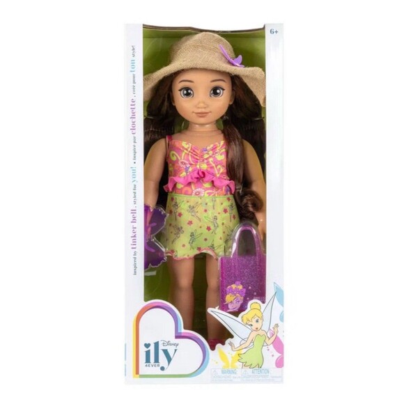 Disney ILY 4ever 18" Tinkerbell Doll Brown Hair/Brown Eyes NEW - Picture 1 of 6